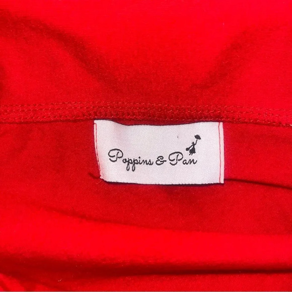 MATCHING SET, TWO Poppins & Pan Santa Christmas Embroidered Cotton Pajamas XL - Picture 8 of 12